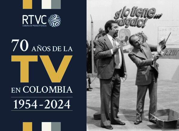 Portada del libro 70 años de la TV en Colombia